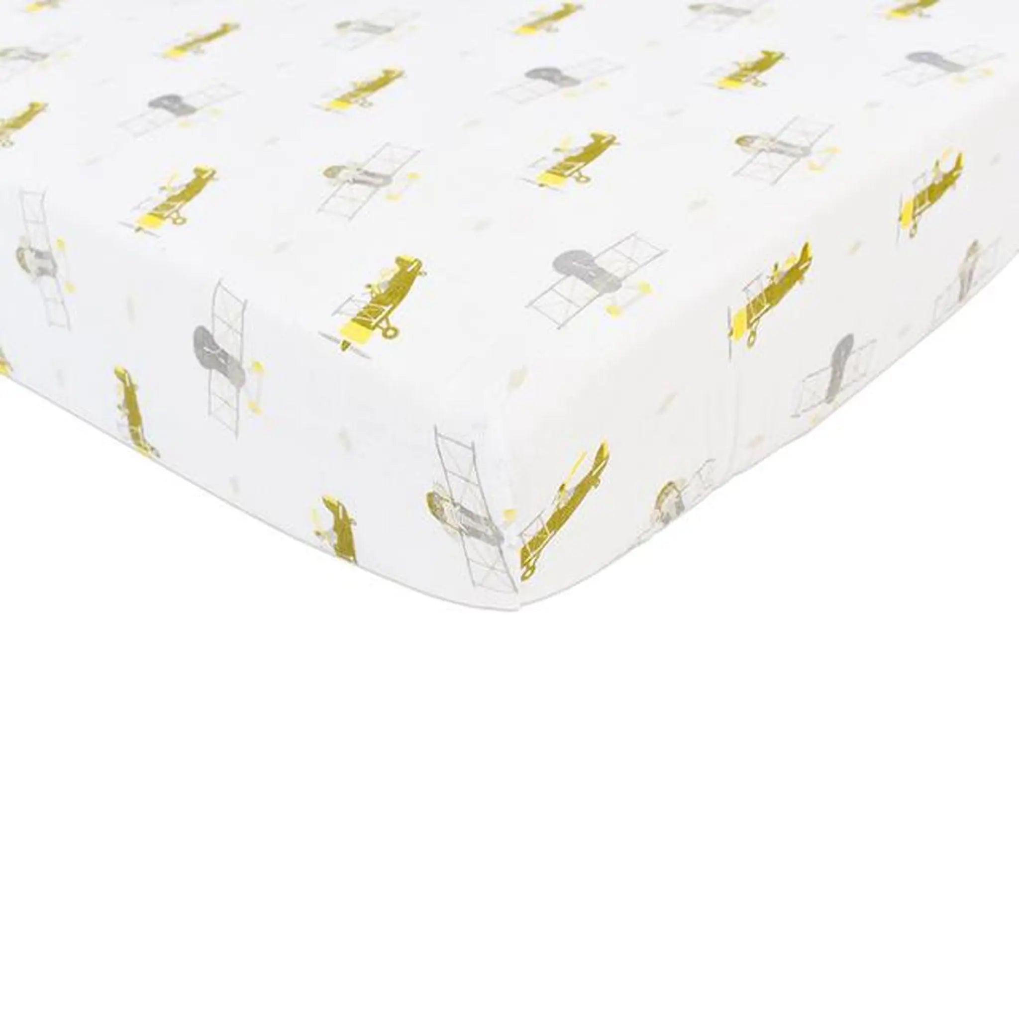 Airplane Animals Crib Sheet Lavender Charlie
