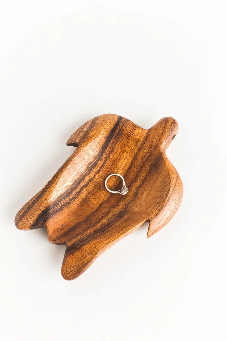 Acacia Wood Turtle Dish - Little & Loved Co Acacia Wood Turtle Dish Little & Loved Co