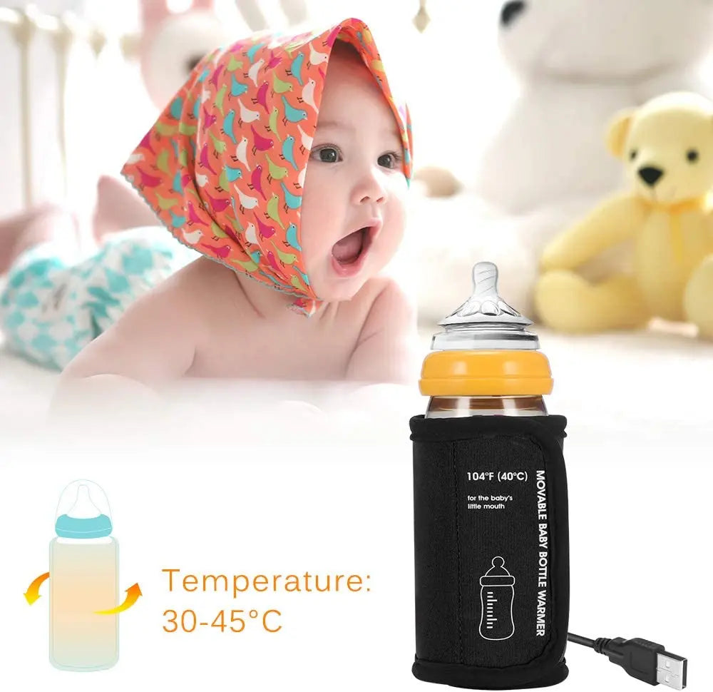 Baby Bottle Warmer Car Moveable USB Bottle Cup Heating Insulation Bag Teal Simba