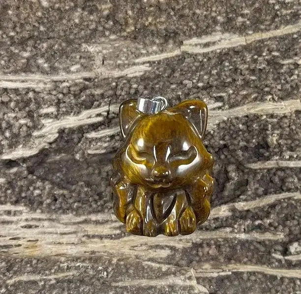 9 Tail Fox, Gemstone Pendants, 23x31mm (1pc) The Perfect Gem