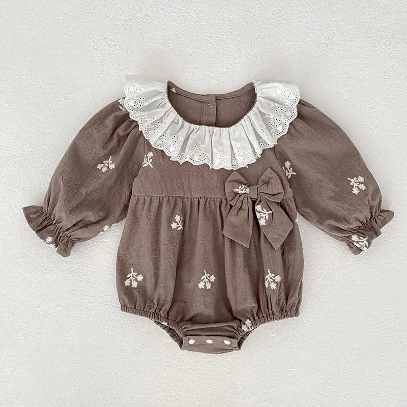 Autumn Hot Selling Baby Kids Girls Flowers Embroidered Pattern Long-sleeved bodysuit and Dress – Princess Sister Matching Set - Little & Loved Co Autumn Hot Selling Baby Kids Girls Flowers Embroidered Pattern Long-sleeved bodysuit and Dress – Princess Sister Matching Set Little & Loved Co